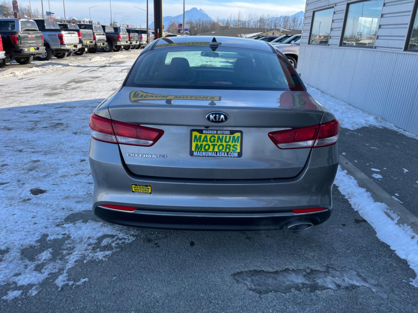 2018 Silver Kia Optima LX (5XXGT4L33JG) with an 2.4L L4 DOHC 16V engine, 6A transmission, located at 1960 Industrial Drive, Wasilla, 99654, (907) 274-2277, 61.573475, -149.400146 - Photo#3